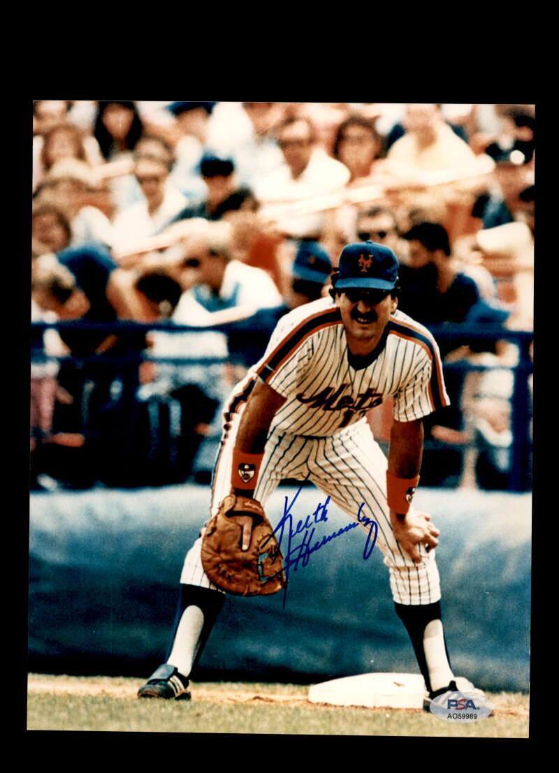 Keith Hernandez PSA DNA Signed 8x10 Photo Autograph Mets