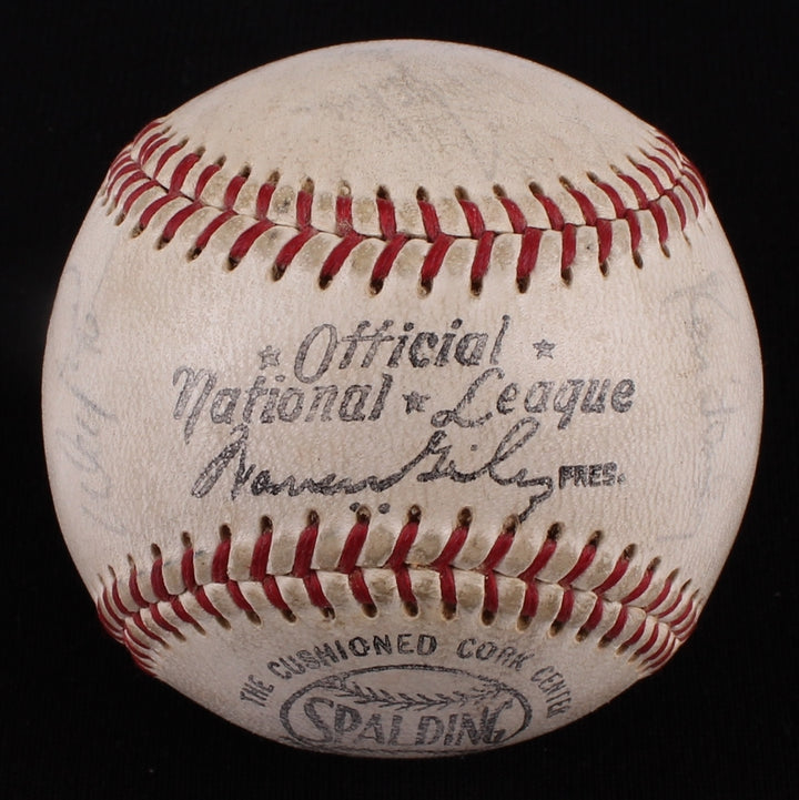 DODGERS TEAM SIGNED 1966 OFFICIAL SPALDING BALL DRYSDALE SUTTON TORBORG LEFEBVRE