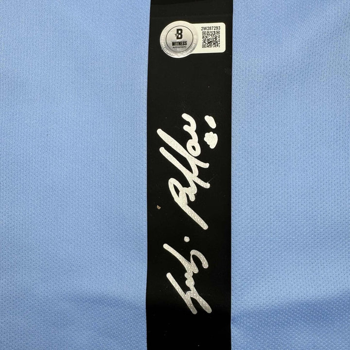 Autographed/Signed Gianluigi Buffon Juventus Blue Jersey Beckett BAS COA