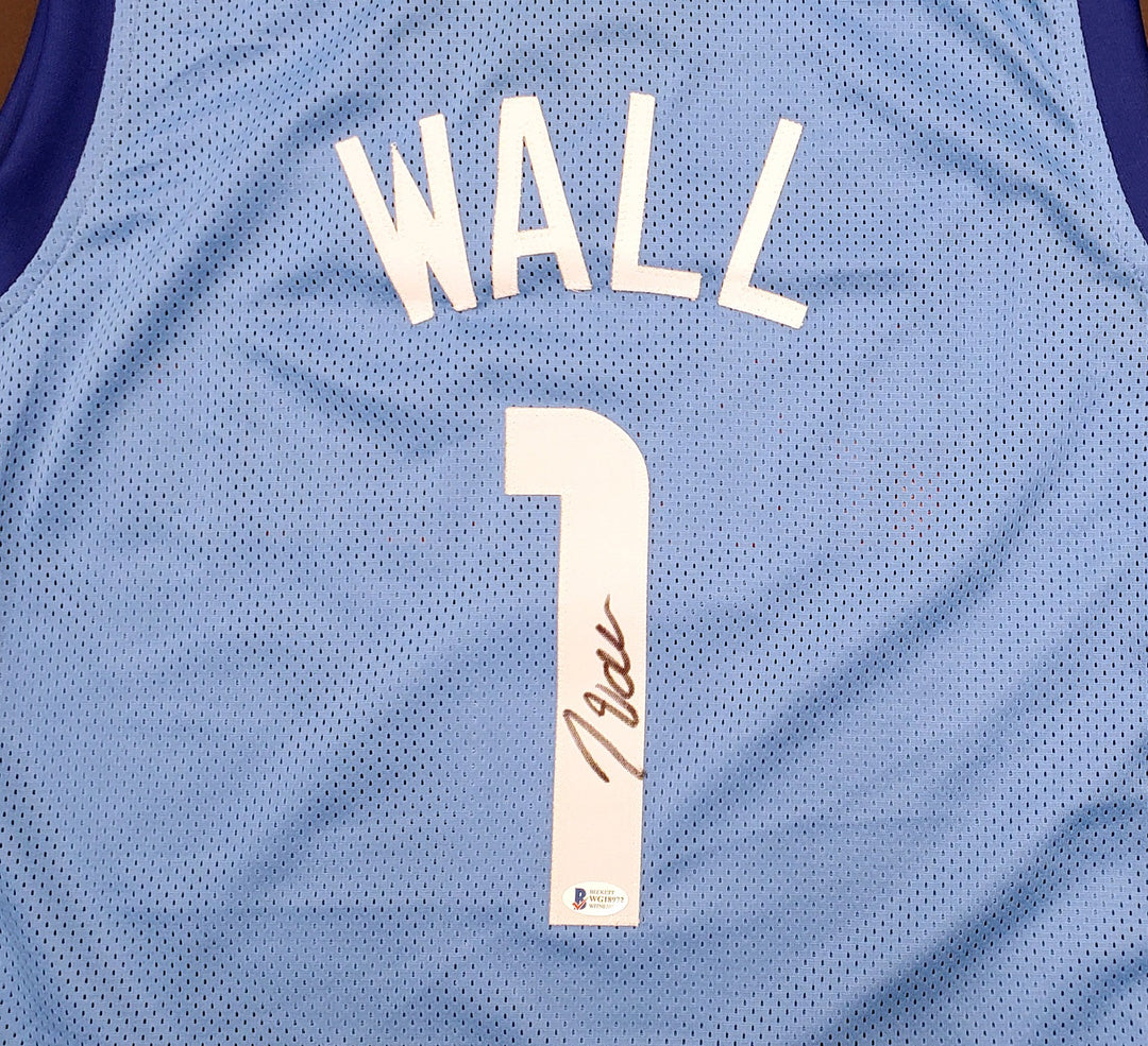 Houston Rockets John Wall Autographed Signed Light Blue Jersey Beckett