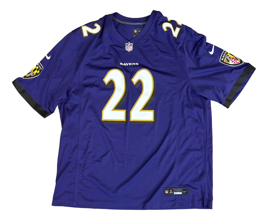 Derrick Henry Signed Baltimore Ravens Nike Game Replica Jersey BAS