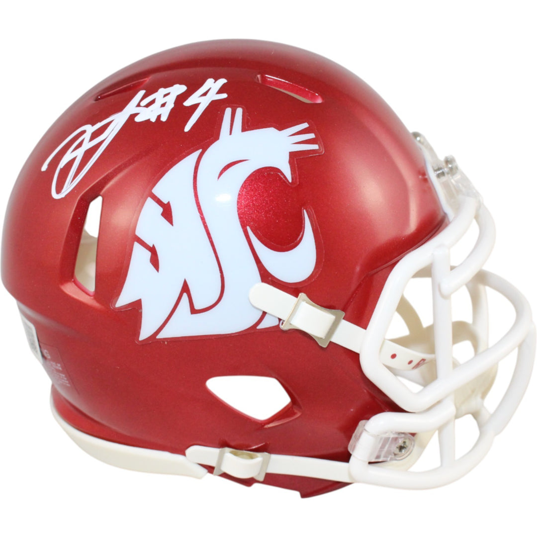 Frankie Luvu Signed Washington State Cougars Mini Helmet Beckett Witness 51712
