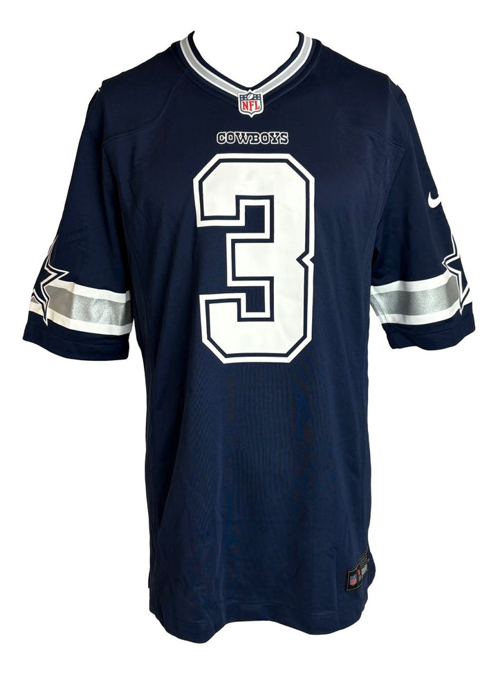 George Pickens Signed Dallas Cowboys Navy Nike Game Replica Jersey JSA QR
