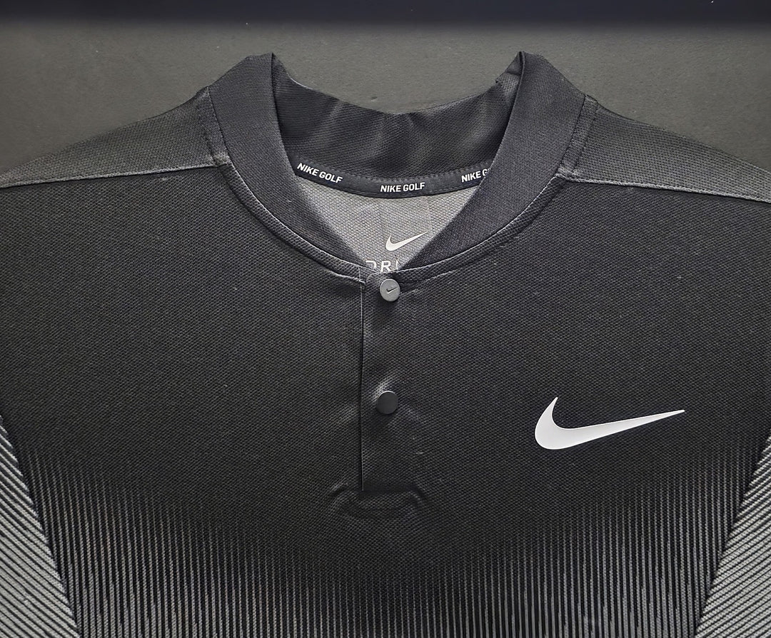 Tiger Woods Signed Framed Black Nike Dri-fit Polo #24/50 UDA Holo #BAM116532