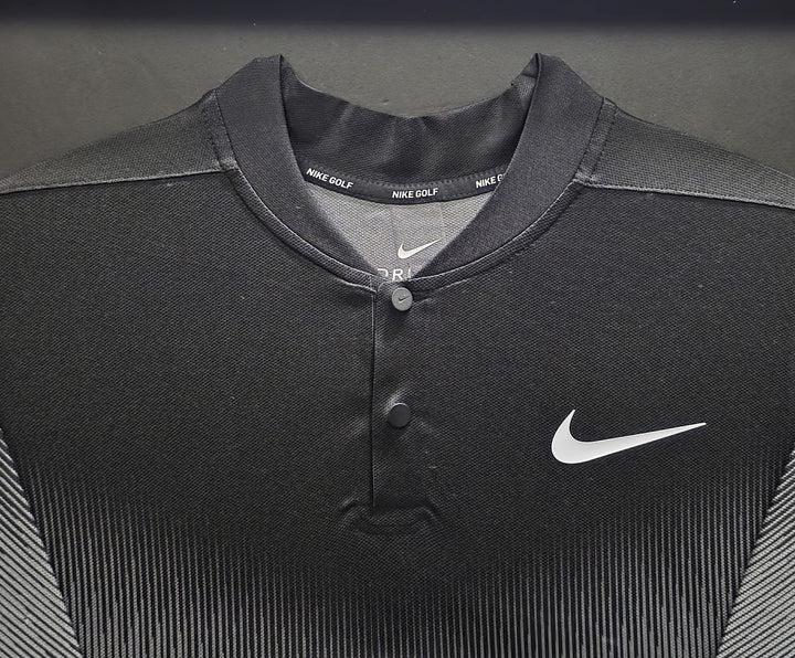 Tiger Woods Signed Framed Black Nike Dri-fit Polo #24/50 UDA Holo #BAM116532