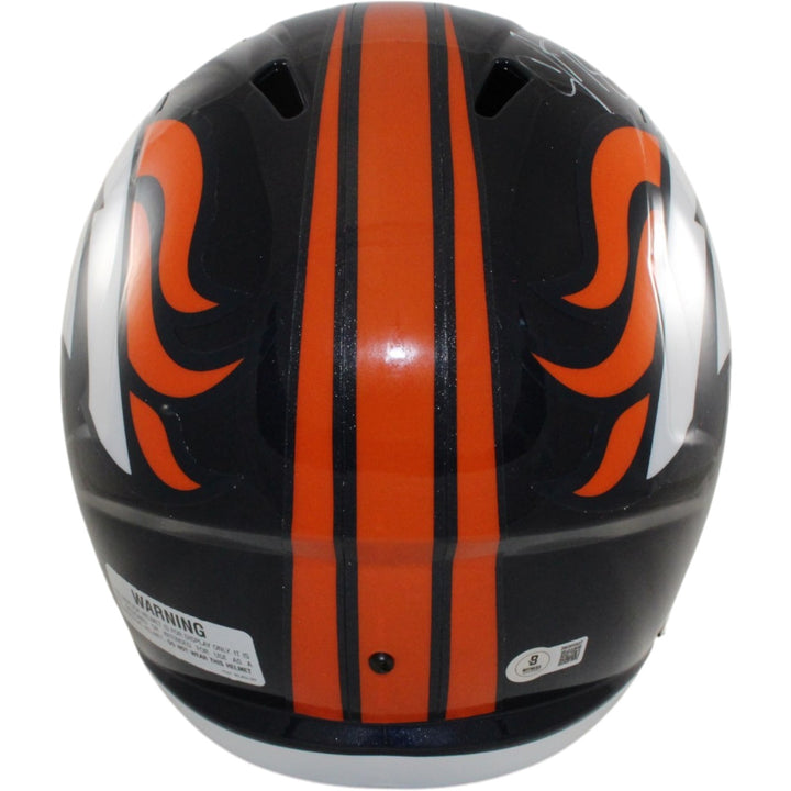 Champ Bailey Autographed Denver Broncos F/S TB 97-23 Helmet Beckett WIT 56355