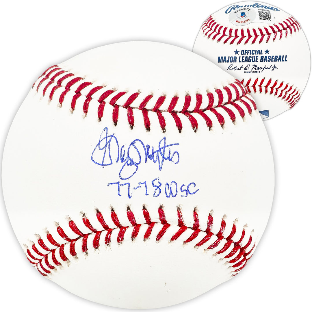 Graig Nettles Signed Official MLB Baseball Yankees "77 & 78 WSC" Beckett Witness
