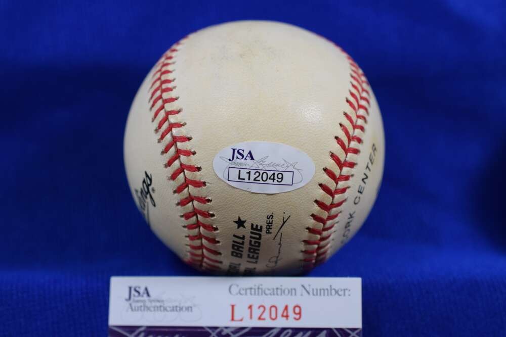 Juan Marichal JSA COA Autograph National League ONL Signed Baseball HOF 83