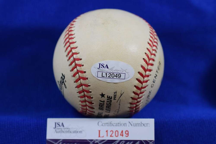 Juan Marichal JSA COA Autograph National League ONL Signed Baseball HOF 83