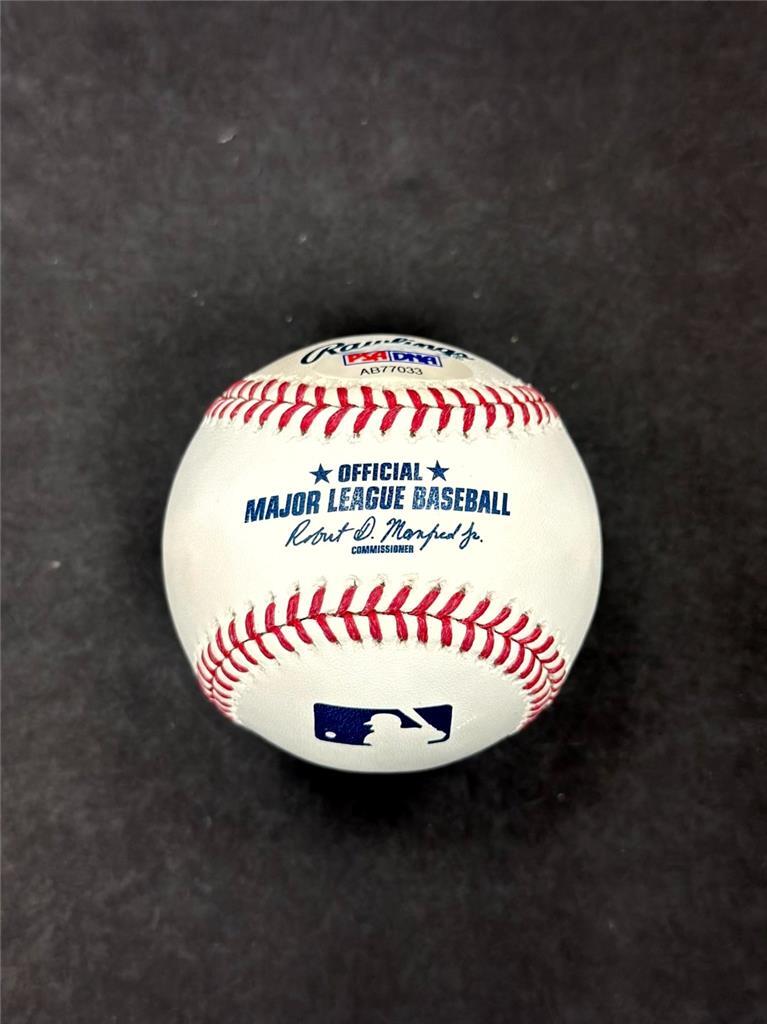 Jacob DeGrom signed Official MLB Baseball autograph auto Rangers ~ PSA COA