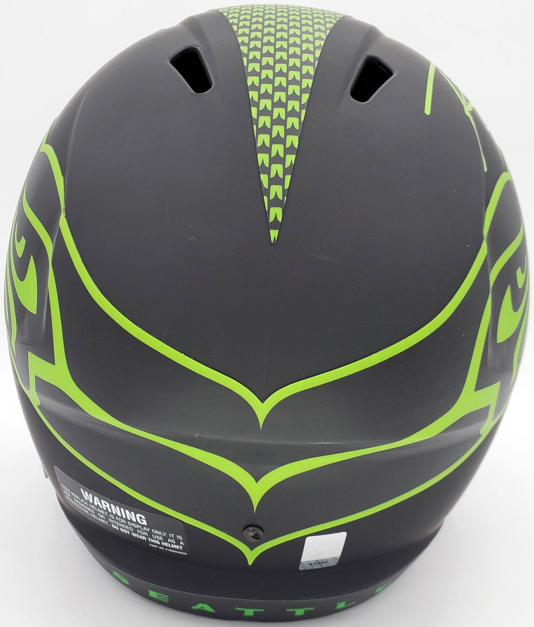Russell Wilson Signed Seahawks Eclipse Black Full Size Speed Replica Helmet In