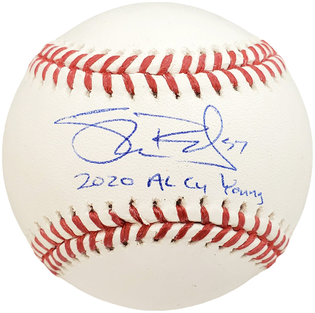 Shane Bieber Signed MLB Baseball Cleveland Indians "2020 AL Cy Young" Beckett