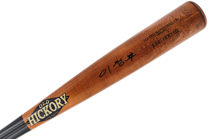 Jung Hoo Lee Auto Orange Old Hickory Player Model Bat Giants Auto Korean BAS