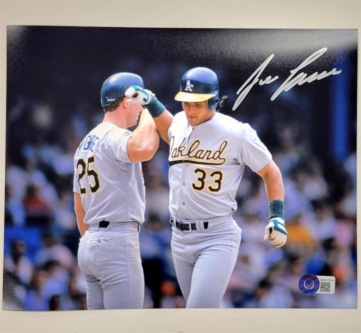 Jose Canseco signed Oakland Bash Bros 8x10 Photo autograph ~ BAS Beckett Witness