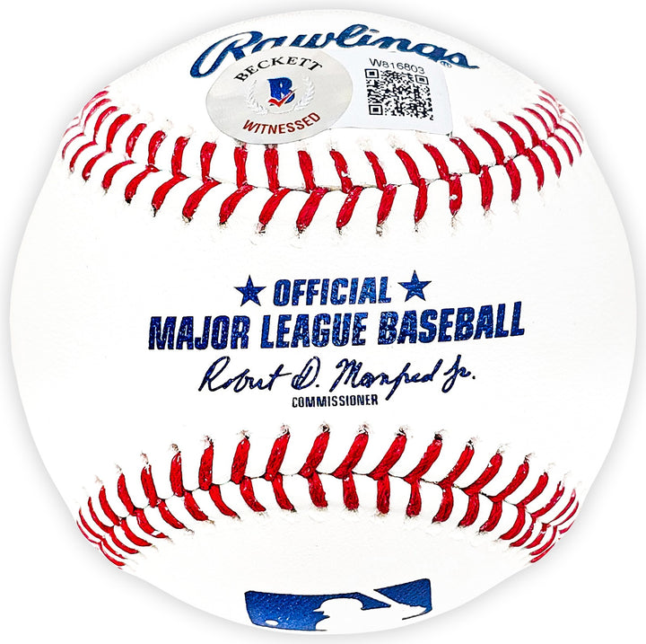 Hideki Matsui Signed MLB Baseball Yankees Signed in Japanese Beckett Wit