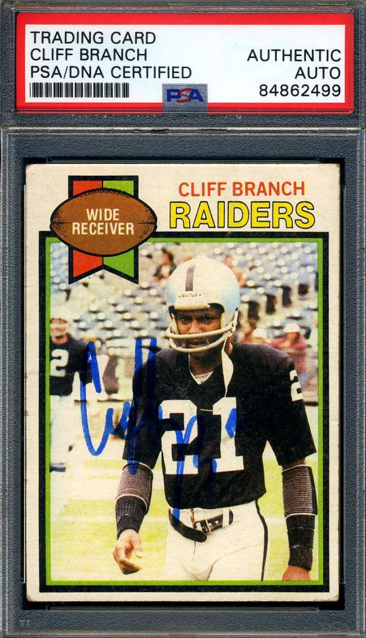 Cliff Branch PSA DNA Signed 1979 Topps Autograph