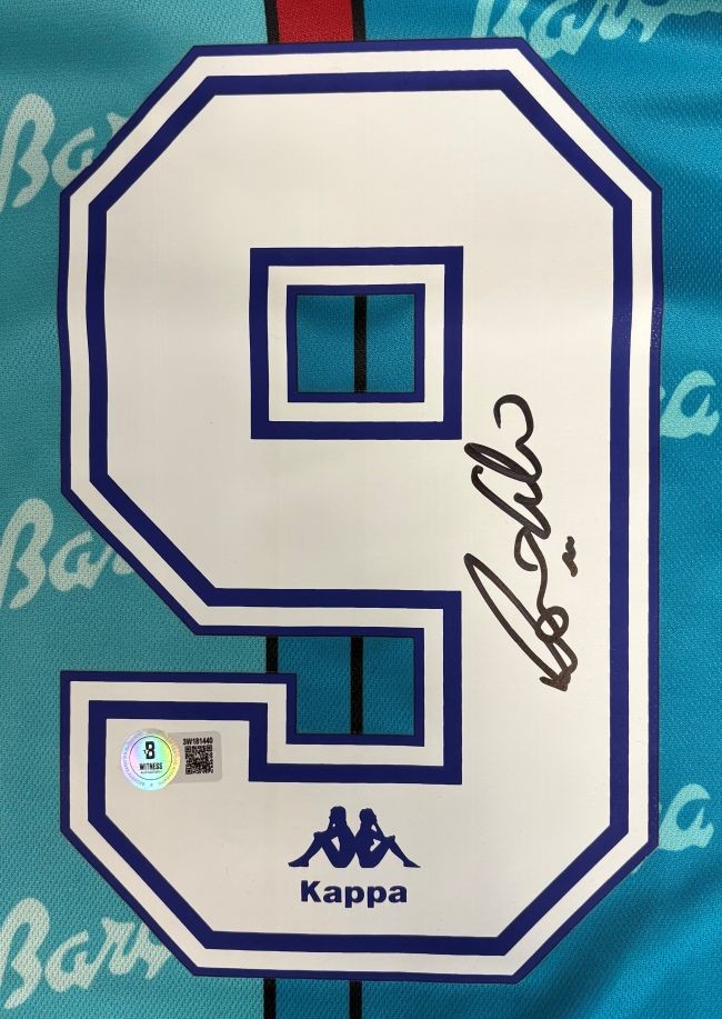 Ronaldo Signed Barcelona Kappa Soccer Jersey BAS