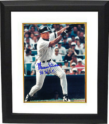 Mariano Duncan signed Yankees 8x10 Photo Framed 96 WSC (World Series Champions)