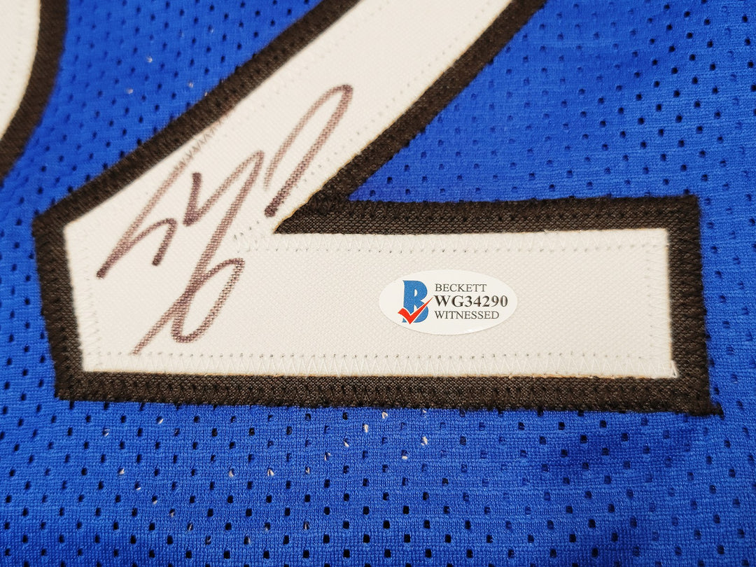 Orlando Magic Shaquille Shaq O'Neal Signed Blue Jersey The Diesel Beckett