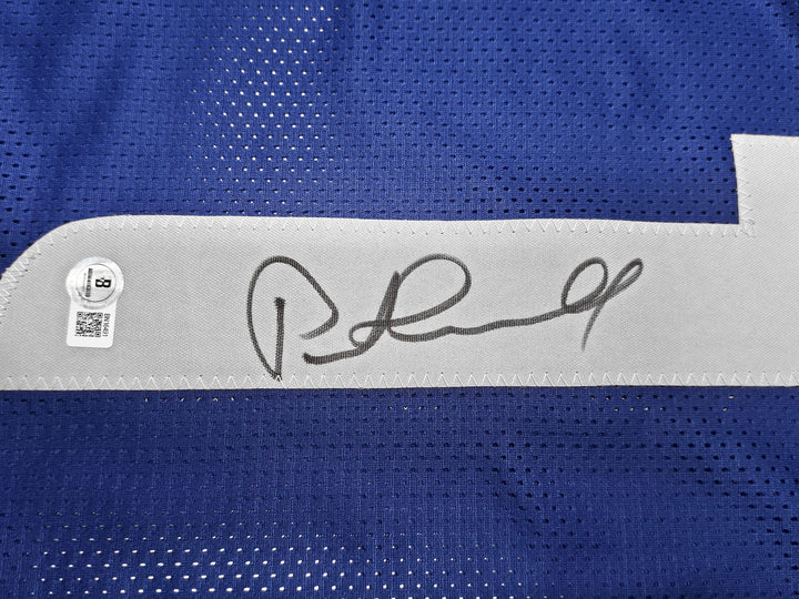 Seattle Seahawks Pete Carroll Signed Blue Jersey Beckett