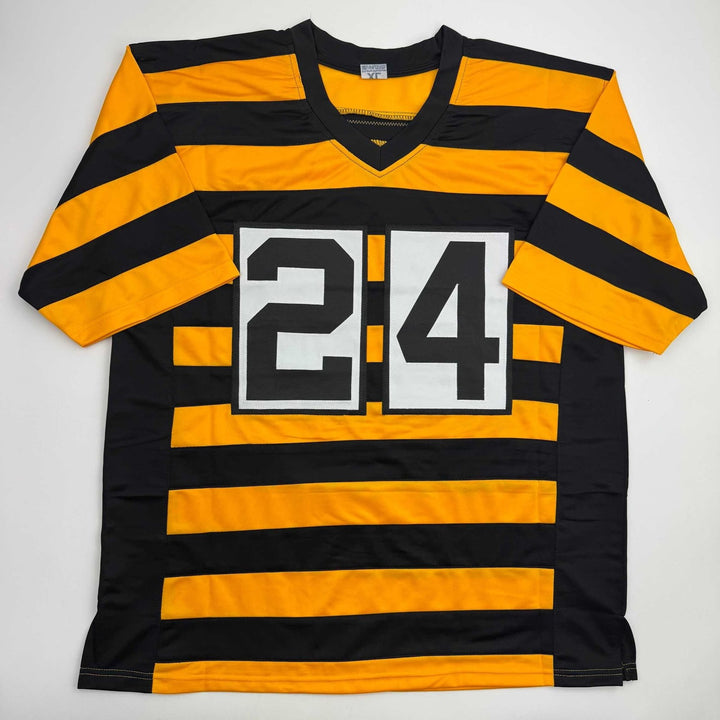 Autographed/Signed Joey Porter Jr. Pittsburgh Bumble Bee Jersey JSA COA