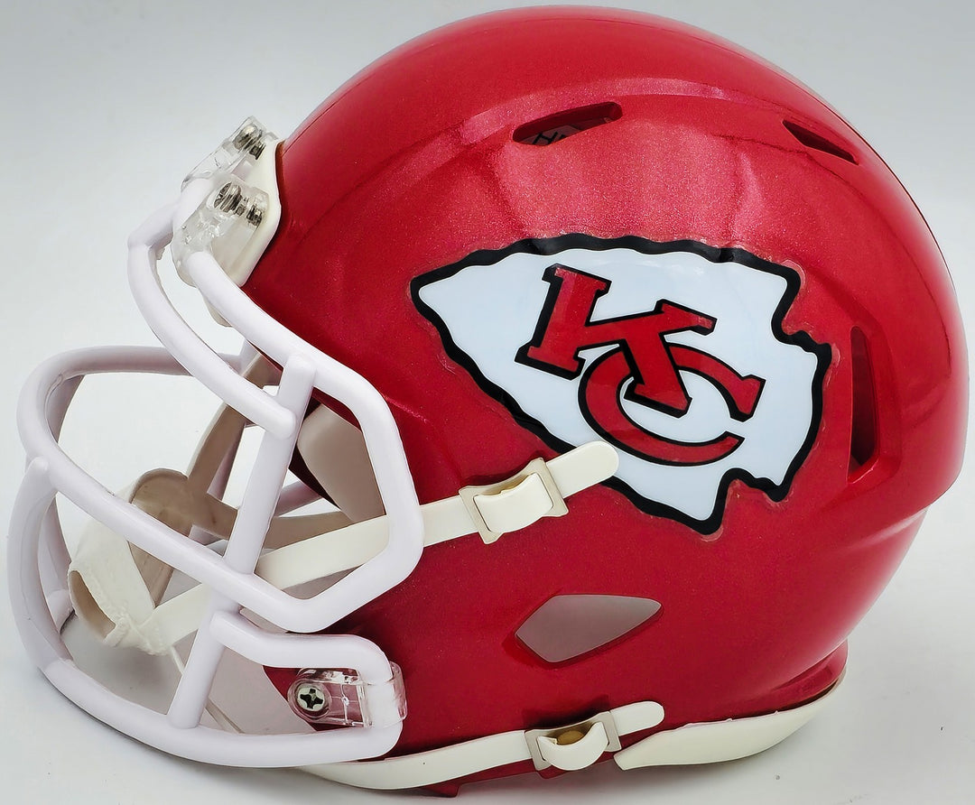 Skyy Moore Auto Chiefs Red Speed Mini Helmet "SB LVII LVIII Champs" Beckett Wit
