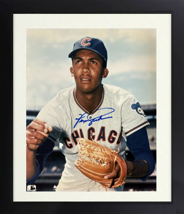 Fergie Jenkins signed Chicago Cubs MLB Licensed 8x10 Photo Custom Framed-COA HOF