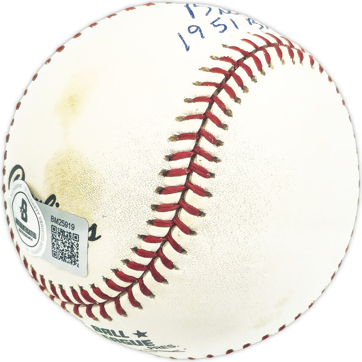 Bill Sharman Signed NL Baseball Dodgers "1951 Dodgers" Beckett #BM25919