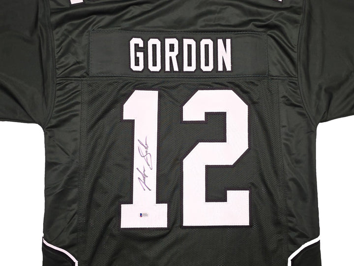 Baylor Bears Josh Gordon Autographed Green Jersey Beckett BAS