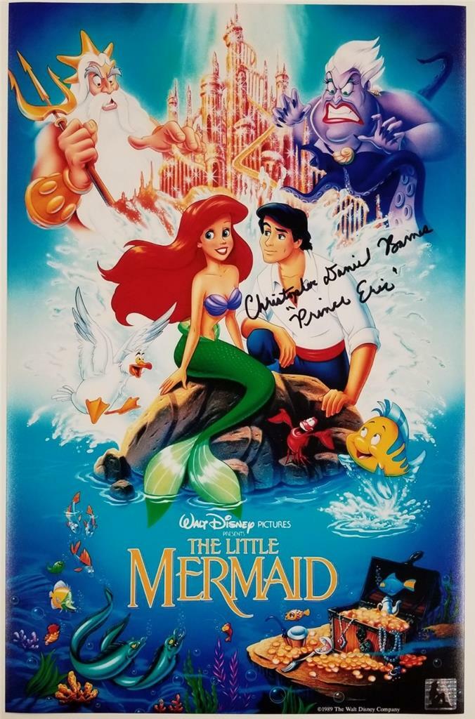 Christopher Daniel Barnes signed Little Mermaid 11x17 Photo (A) ~ Auth. Hologram