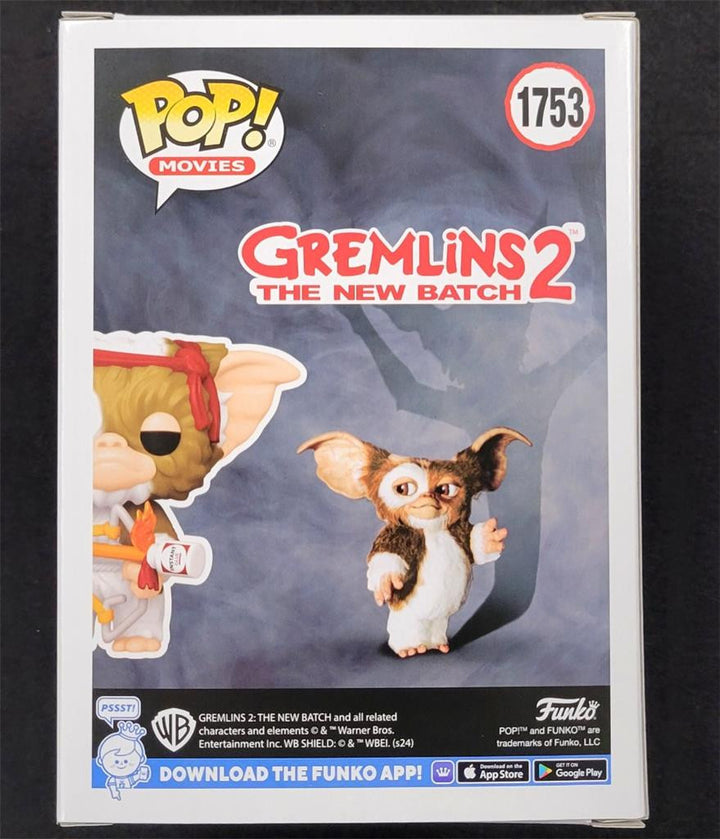 Howie Mandel signed Gizmo with Bow Funko Pop 1753 Gremlins autograph Beckett BAS
