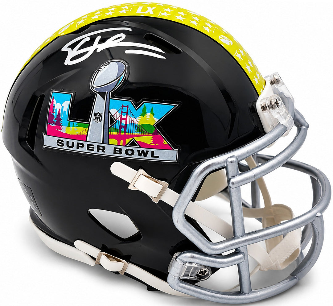 Tory Horton Signed Seattle Seahawks Black SB LX Logo Speed Mini Helmet MCS Holo