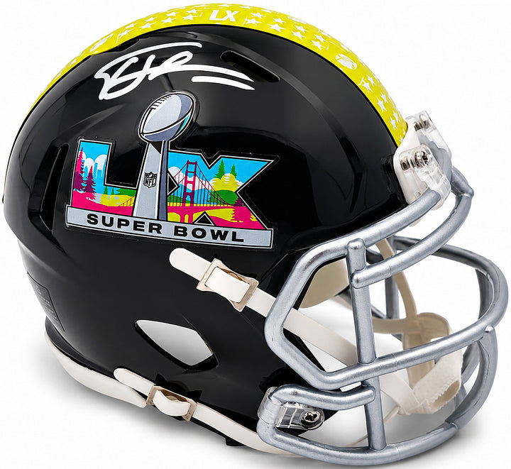 Tory Horton Signed Seattle Seahawks Black SB LX Logo Speed Mini Helmet MCS Holo