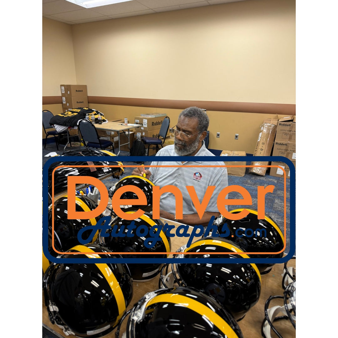 Joe Greene Autographed Pittsburgh Steelers F/S TB Helmet Beckett Witness 56952
