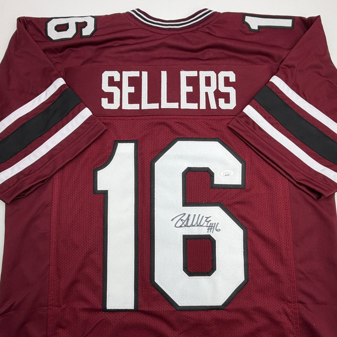 Autographed/Signed LaNorris Sellers South Carolina Maroon College Jersey JSA COA