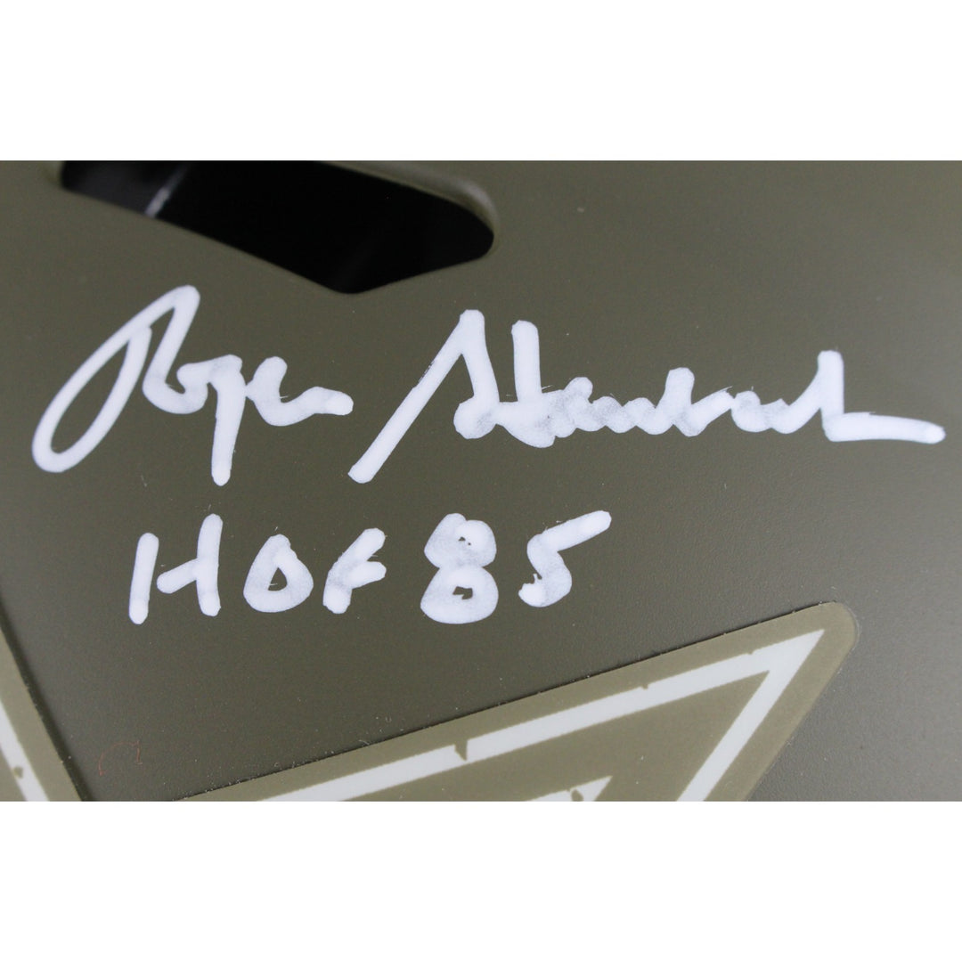 Pearson/Staubach/Dorsett Signed Dallas Cowboys 22 STS Pro Helmet HOF BAS 50060