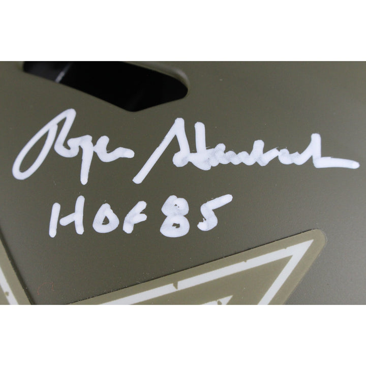 Pearson/Staubach/Dorsett Signed Dallas Cowboys 22 STS Pro Helmet HOF BAS 50060
