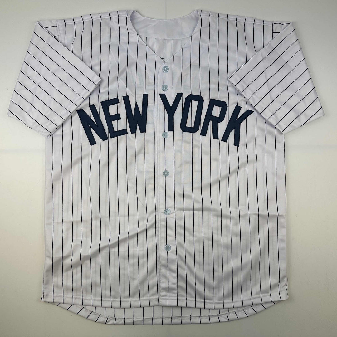 Facsimile Autographed Alex Rodriguez A-Rod New York Pinstripe Reprint Jersey XL