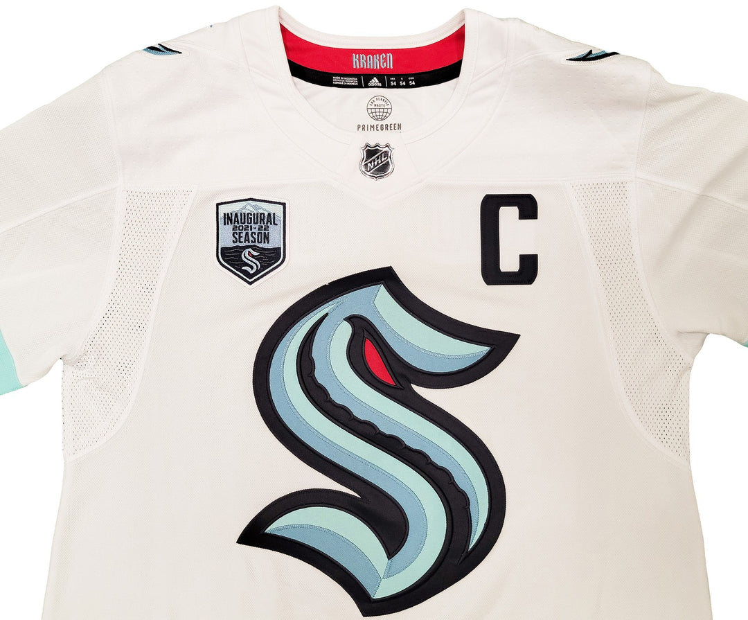 Kraken Mark Giordano Auto White Adidas Jersey Inaugural Season Captain Fanatics