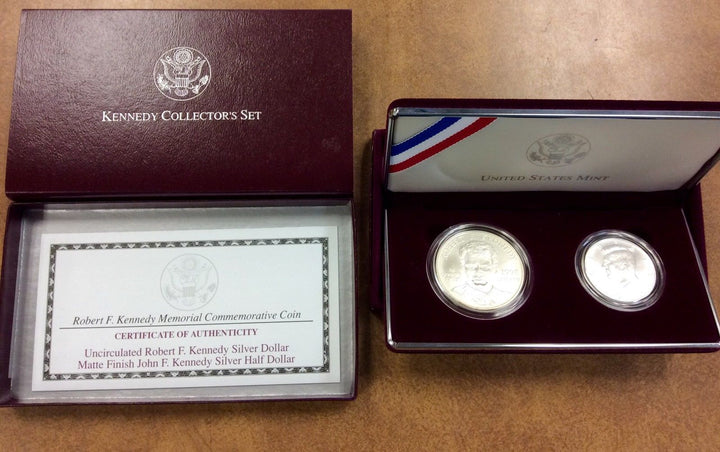**RARE 1998 US Mint Silver Uncirculated Matte Kennedy Collector Set Box &COA