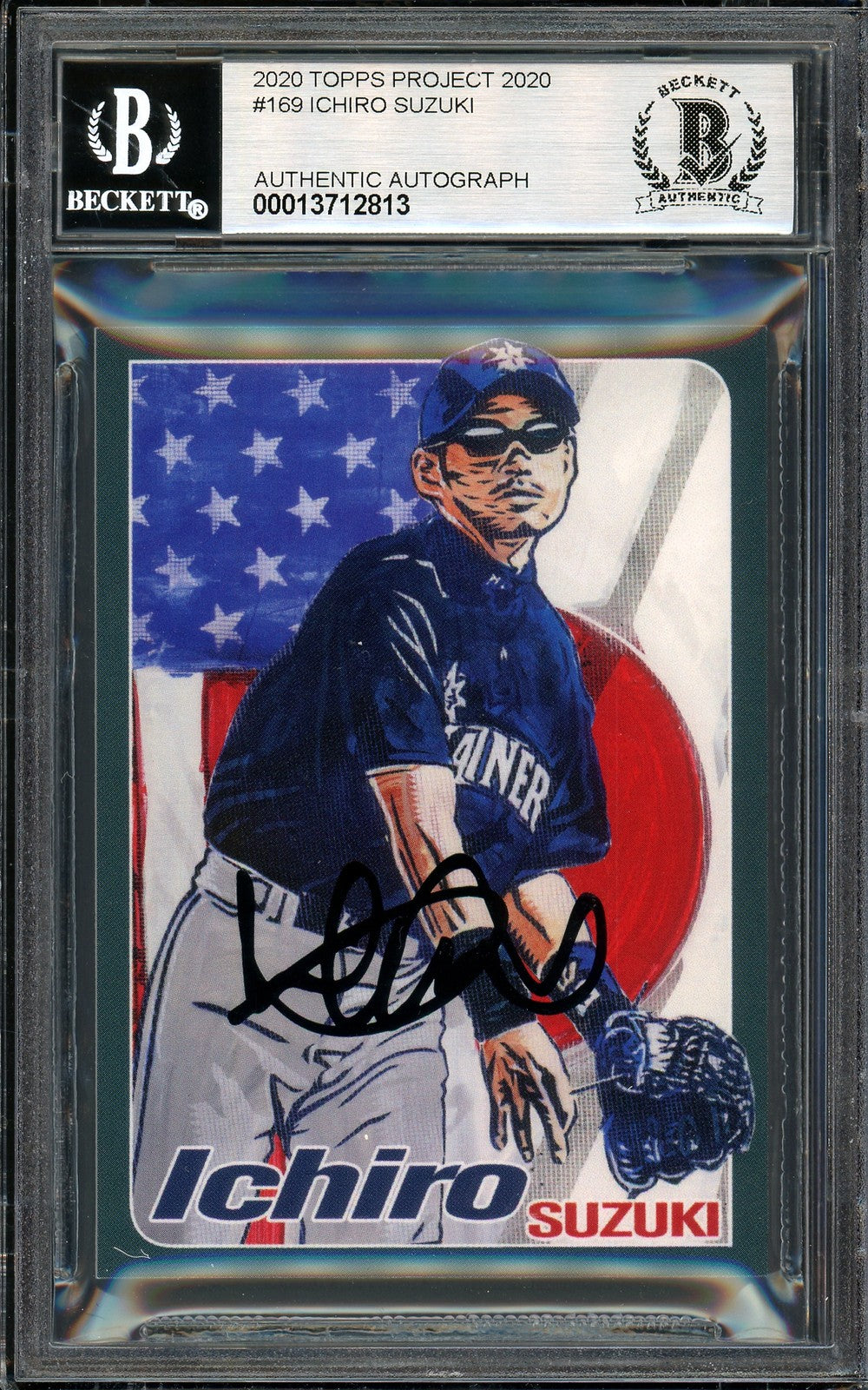 Ichiro Suzuki Auto Topps Project 2020 Blake Jamieson Card 169 Sig 10 #/10 BAS