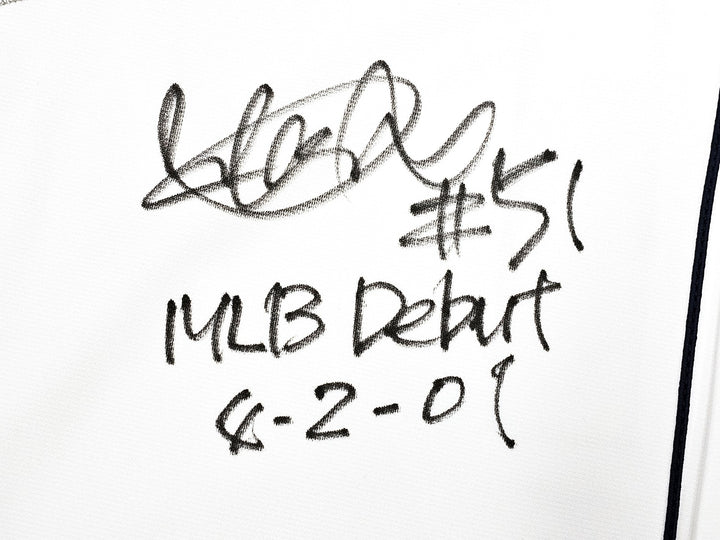 Mariners Ichiro Suzuki Auto White Auth Mitchell Ness 2001 AS Jersey 44 MLB Debut