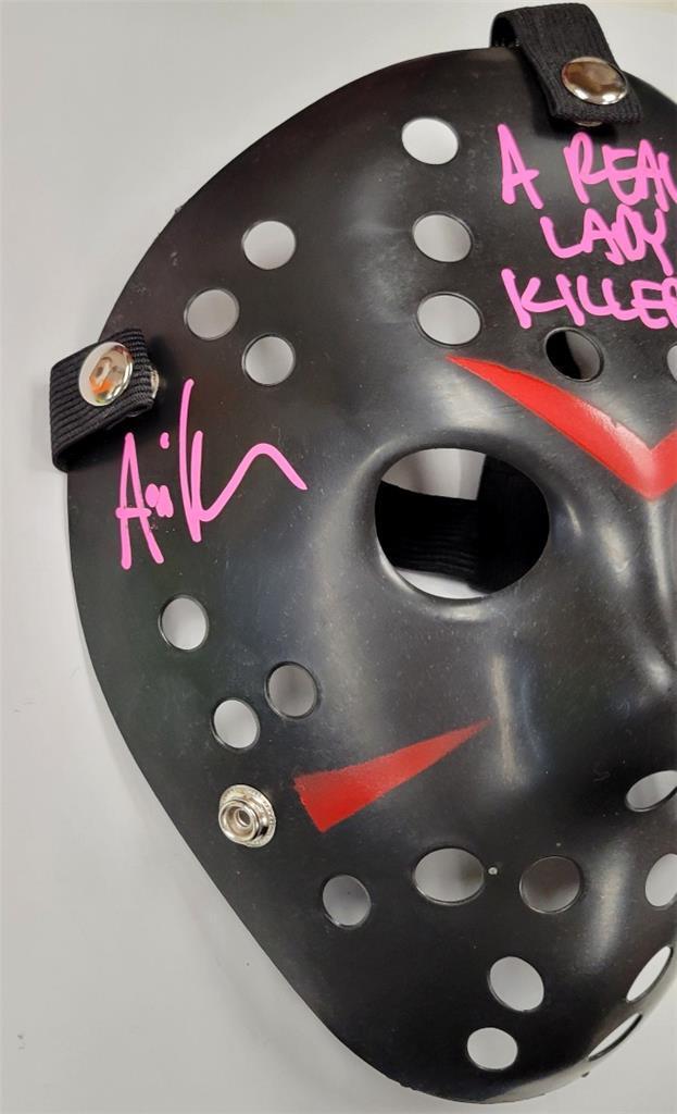 Ari Lehman signed "A Real Lady Killer" Friday 13th Mask autograph Beckett BAS