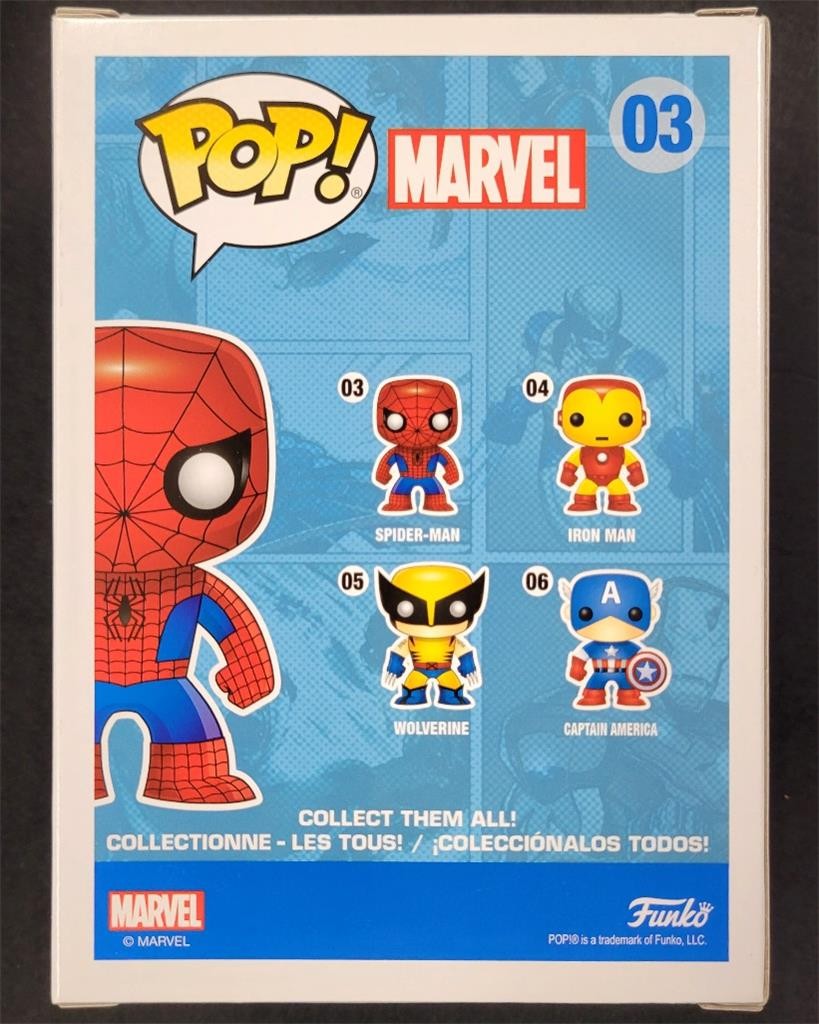 Tobey Maguire signed Marvel Spider-Man Funko Pop #3 autograph ~ Beckett BAS