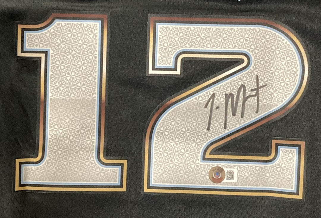 Ja Morant Signed Memphis Grizzlies Black Nike Swingman Jersey BAS