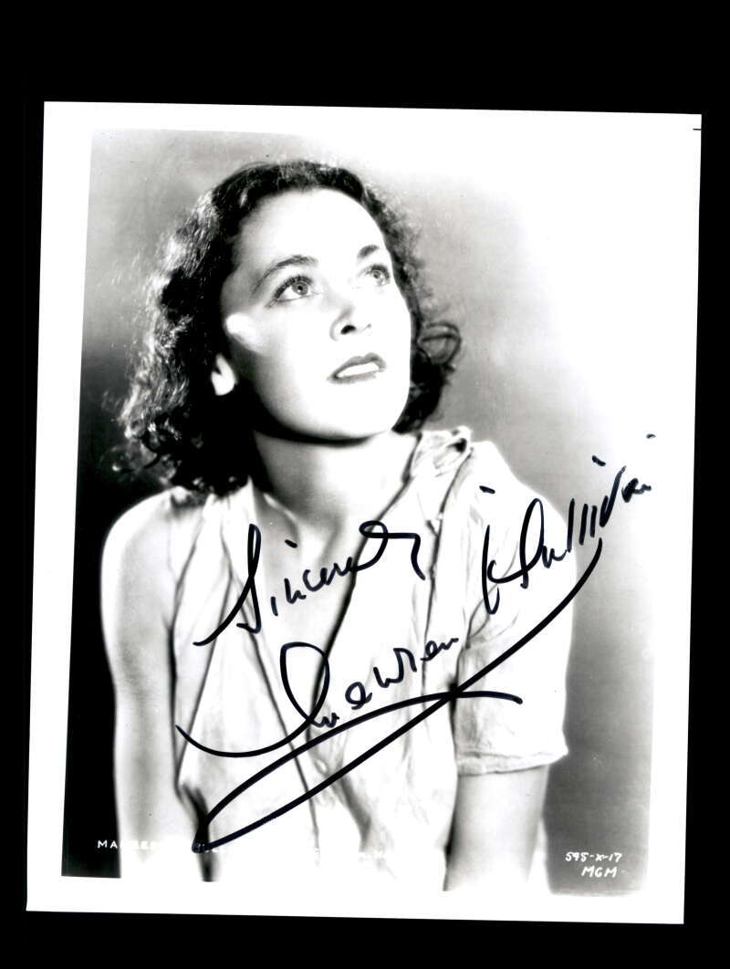 Maureen O`Sullivan PSA DNA Coa Signed 8x10 Photo Jane Tarzan Autograph