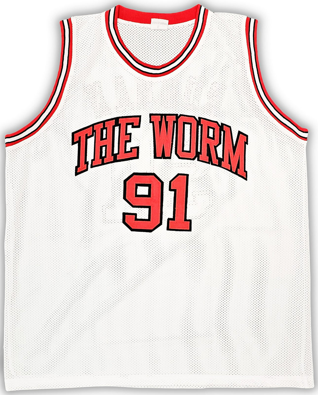 Chicago Bulls Dennis Rodman Autographed Signed White Jersey JSA