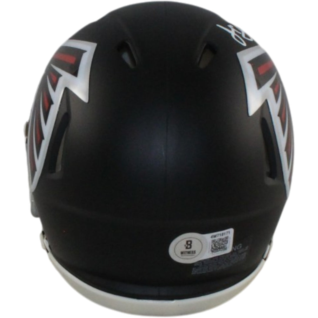 Julio Jones Autographed Atlanta Falcons Mini Helmet Beckett Witness 56458