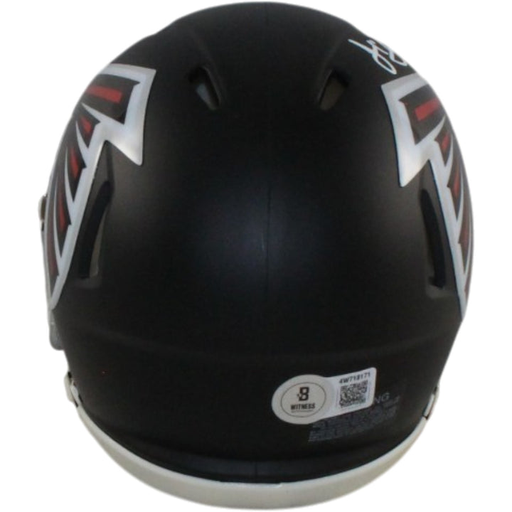 Julio Jones Autographed Atlanta Falcons Mini Helmet Beckett Witness 56458