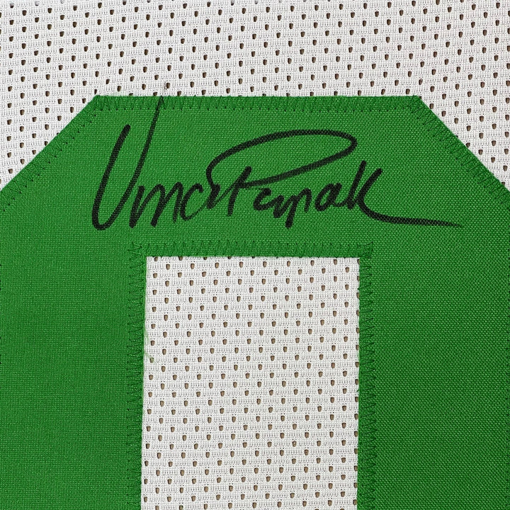 FRAMED Signed VINCE PAPALE 35x39 Philadelphia White Jersey JSA COA